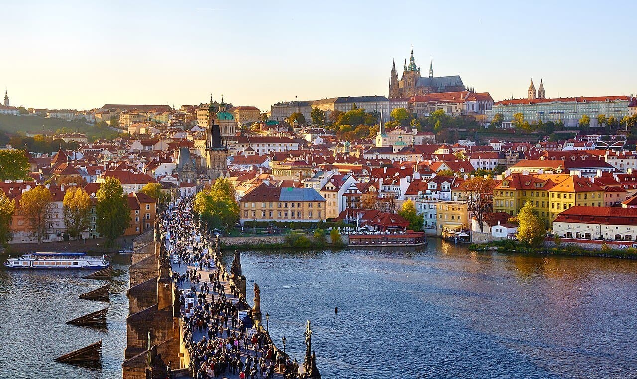 Prague's old town, a typical weekend city break destination