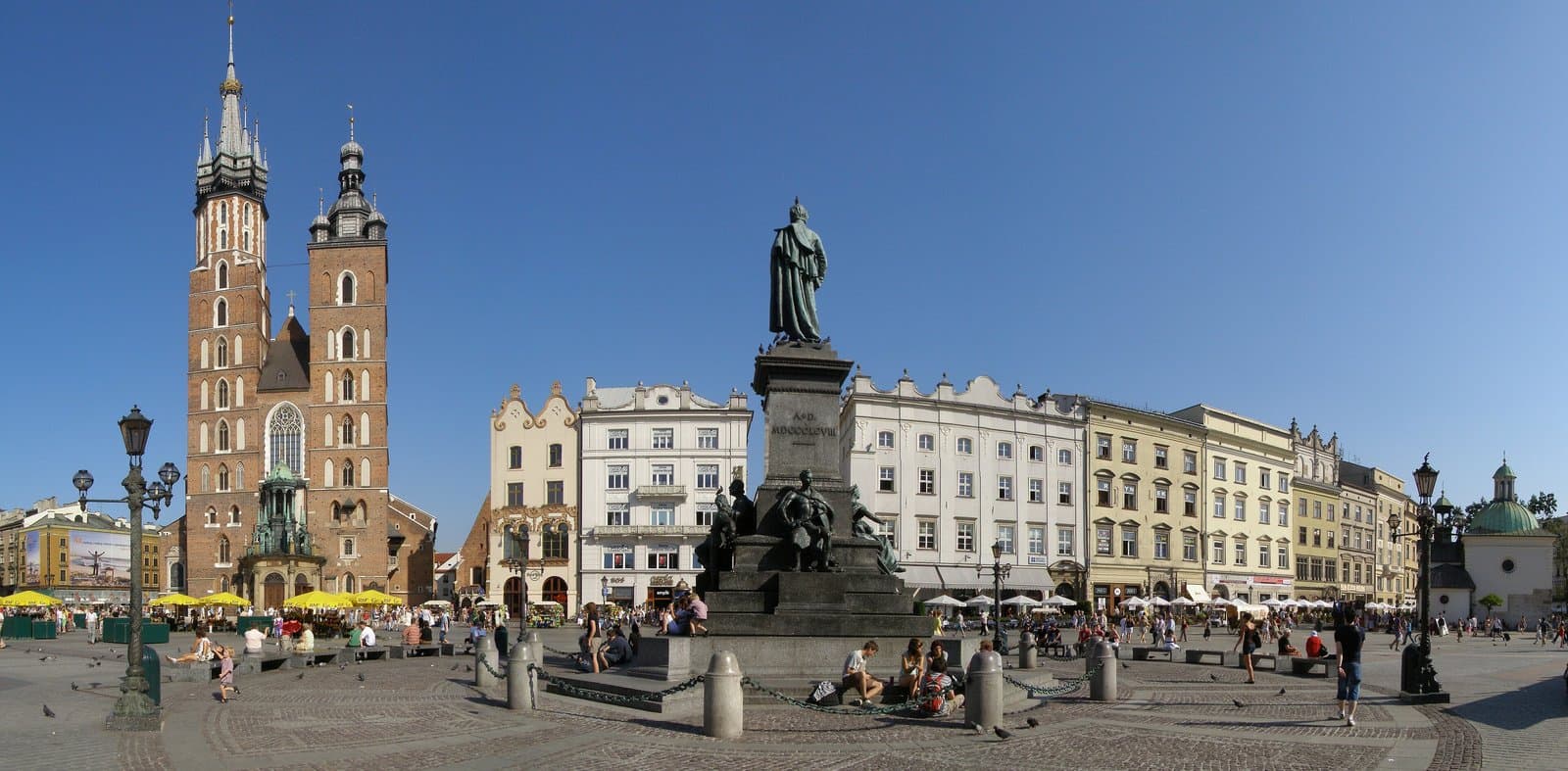 Kraków's main square — it's worth looking at flight and accommodation costs together