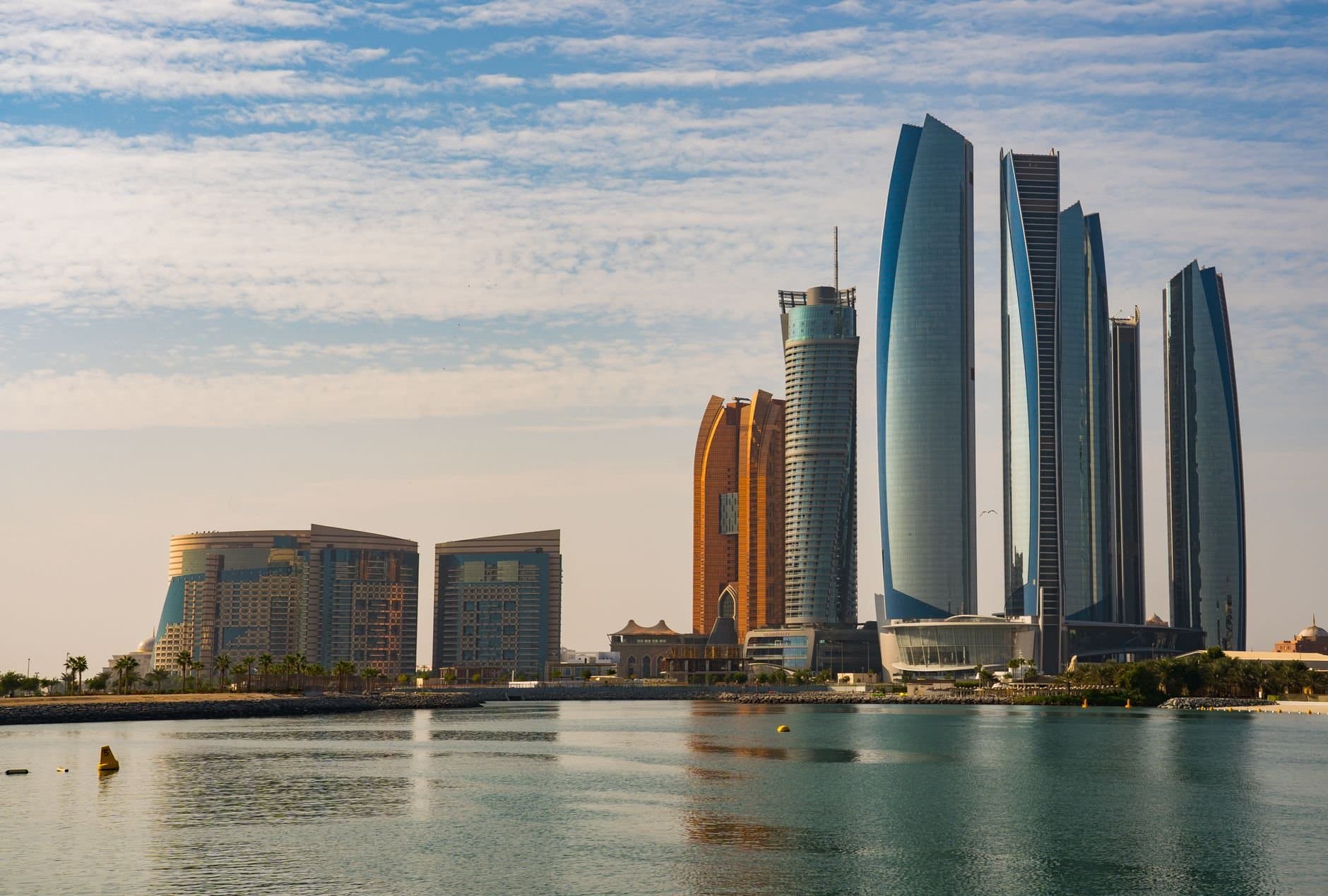 Breathtaking view of Abu Dhabi skyline showcasing modern architecture and iconic landmarks.