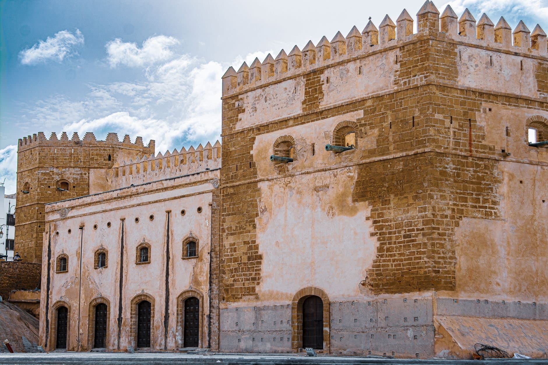 Capture of historic fortified walls in Rabat, showcasing ancient architecture and cultural heritage.